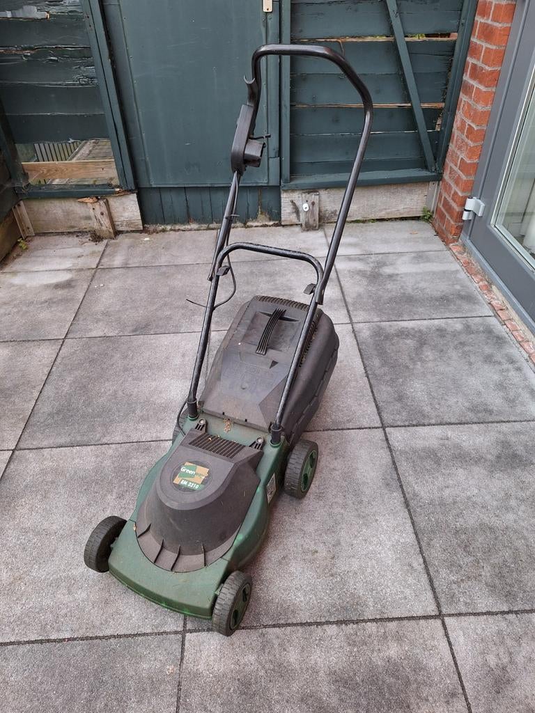 Greenway EM 3210 Elektrische Grasmaaier, Tuin en Terras, Cirkelmaaier, Gebruikt, Elektrische grasmaaier, Opvangbak
