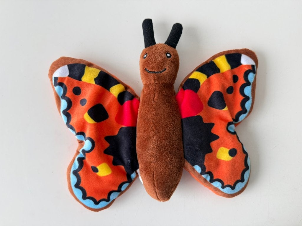 Knuffel vlinder Kleine Vos / Top Insecten / Albert Heijn, Albert Heijn, Overige typen, Ophalen of Verzenden, Zo goed als nieuw