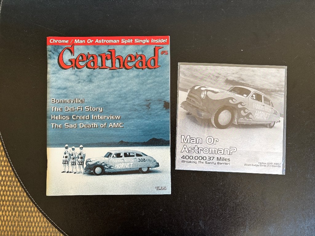 Gearhead Magazine + Single (Chrome / Man or Astroman), Ophalen of Verzenden, Zo goed als nieuw, Rock en Metal