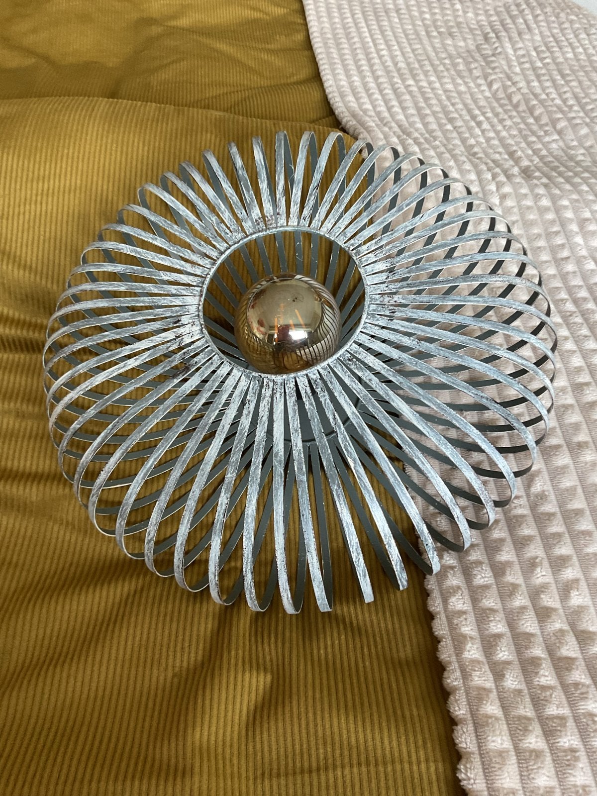 Twee stoere plafondlampen - Industrieel design, Huis en Inrichting, Ophalen, Gebruikt, Plafondlamp, Metaal
