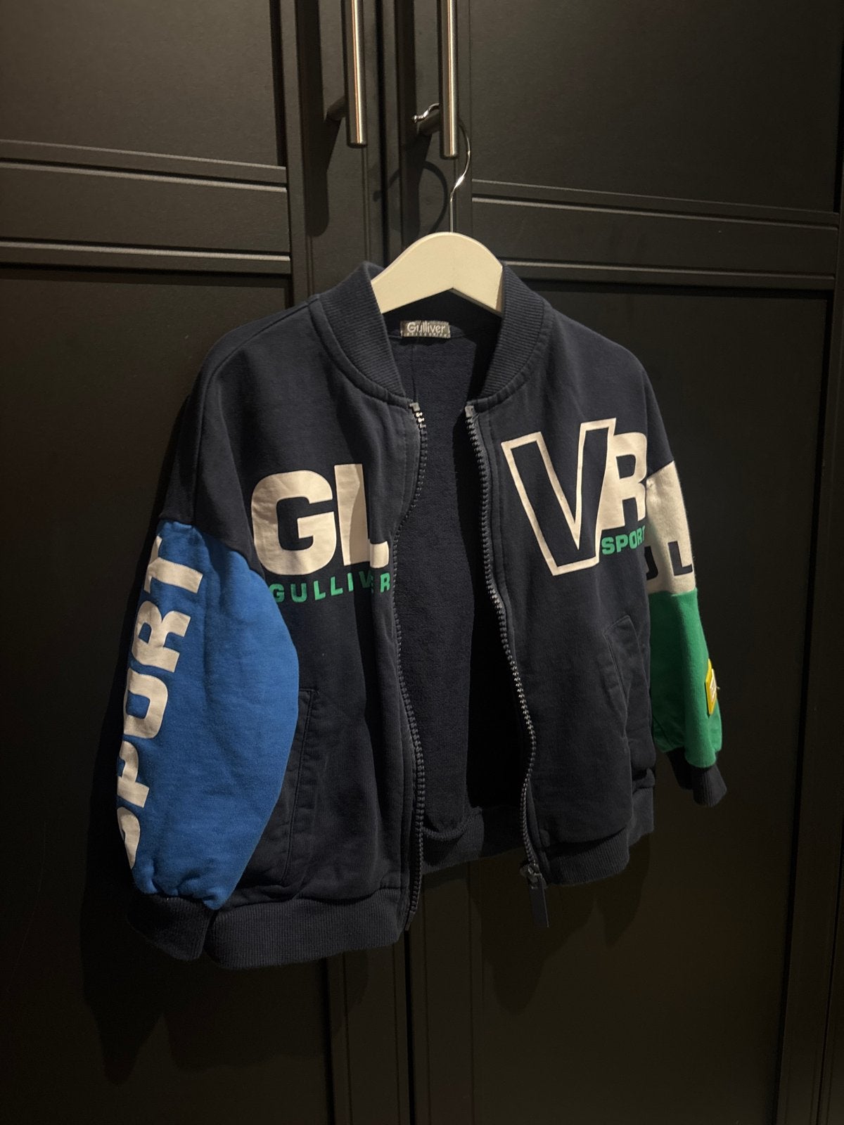 Gulliver Bomberjack voor kinderen - Donkerblauw met print, Ophalen of Verzenden, Gebruikt, Jongen of Meisje