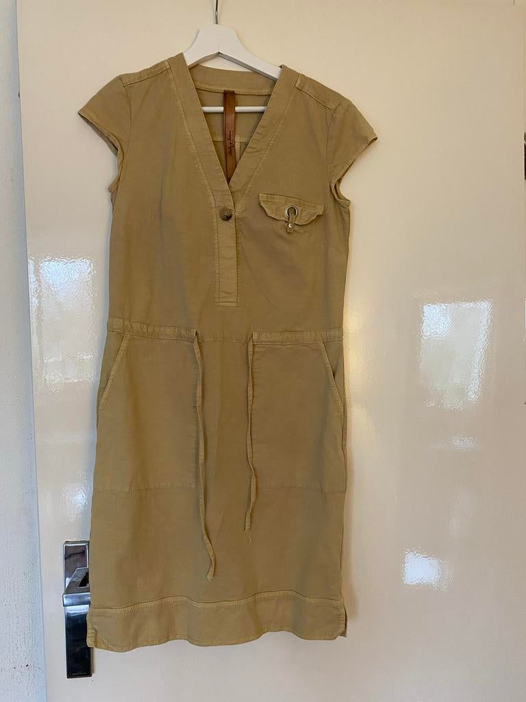 Bull Sisters Amsterdam jurk, Beige, Ophalen of Verzenden, Zo goed als nieuw, Maat 36 (S)