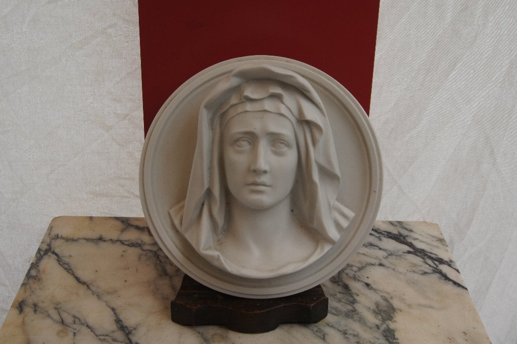 Antiek Mariabeeldje - Religieus Wanddecoratie, Ophalen, Gebruikt, Beeld(je), Christendom | Katholiek