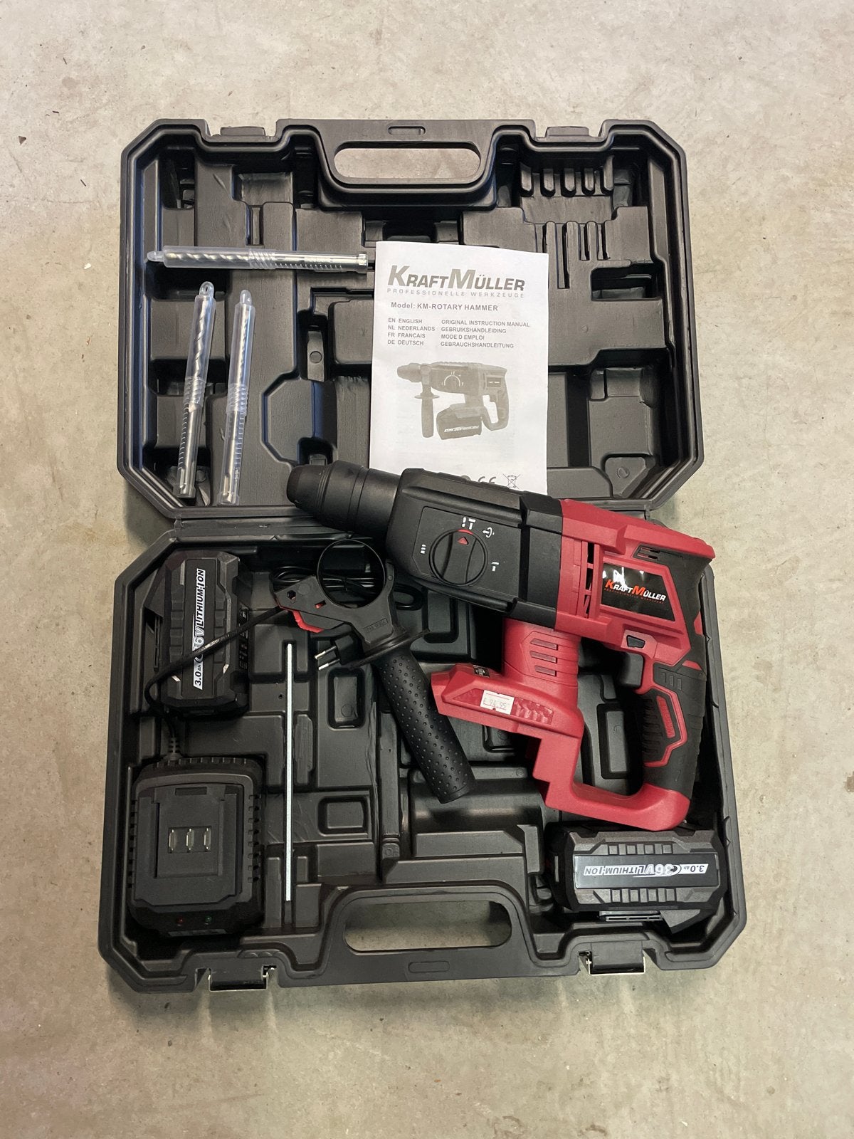 Kraft Müller KM-Rotary Hammer 36V - nieuw, Ophalen, 600 watt of meer, Boor- en/of Breekhamer, Nieuw