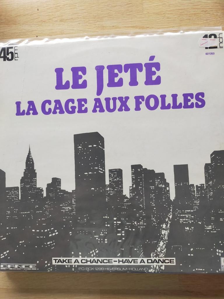 Le Jeté , la cage aux folles, Cd's en Dvd's, Ophalen of Verzenden, Zo goed als nieuw, 12 inch