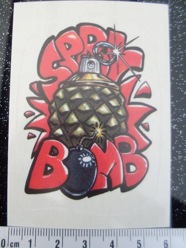 panini sticker spring bomb handgranaat granaat, Verzenden, Zo goed als nieuw, Overige typen