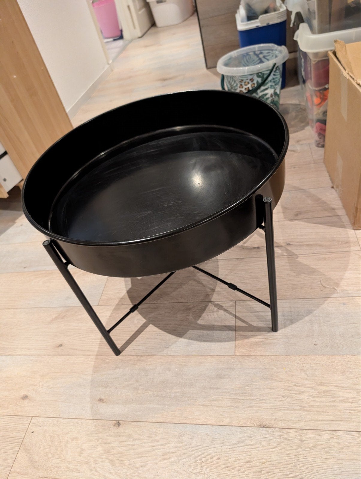 IKEA KULTURSKOG bijzettafel/plantenstandaard, Minder dan 45 cm, Gebruikt, Modern, Industrieel, Metaal of Aluminium