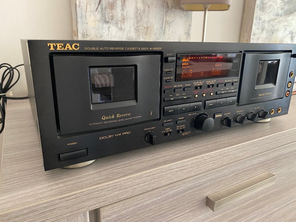 Teac PRO Double Cassettedeck W6000R, Audio, Tv en Foto, Cassettedecks, Ophalen, Dubbel, Overige merken, Auto-reverse