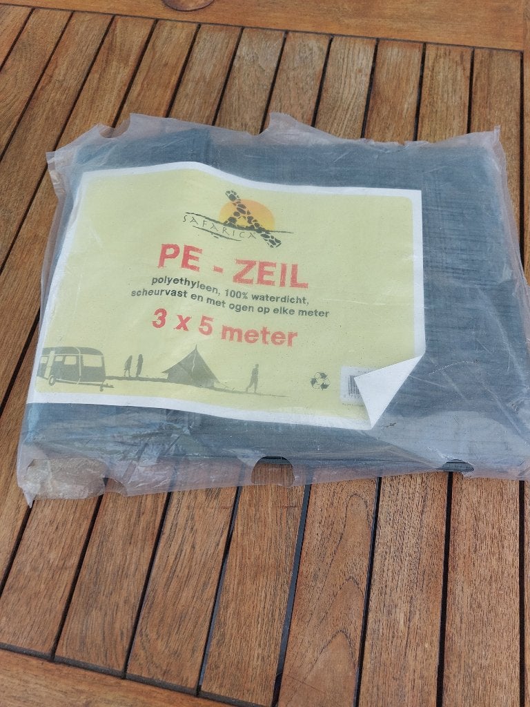 afdekzeil 300 x 500 cm, Ophalen, Zo goed als nieuw, 15 m² of meer, Zeil