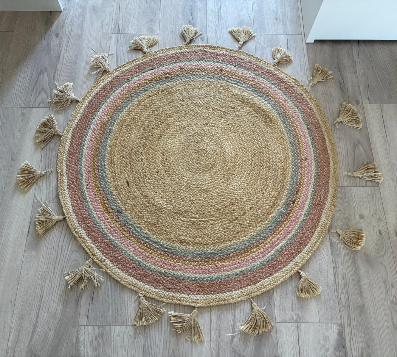 Kidsdepot vloerkleed Smile jute, Huis en Inrichting, Ophalen, Zo goed als nieuw, Minder dan 10 m², Overige typen