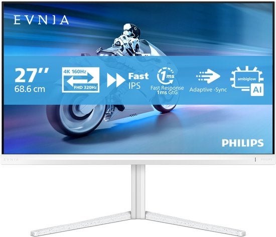 Philips Evnia 27M2N5901A 4K Dual Mode 160/320Hz | Retourdeal, Gaming, IPS, USB-C, 201 Hz of meer