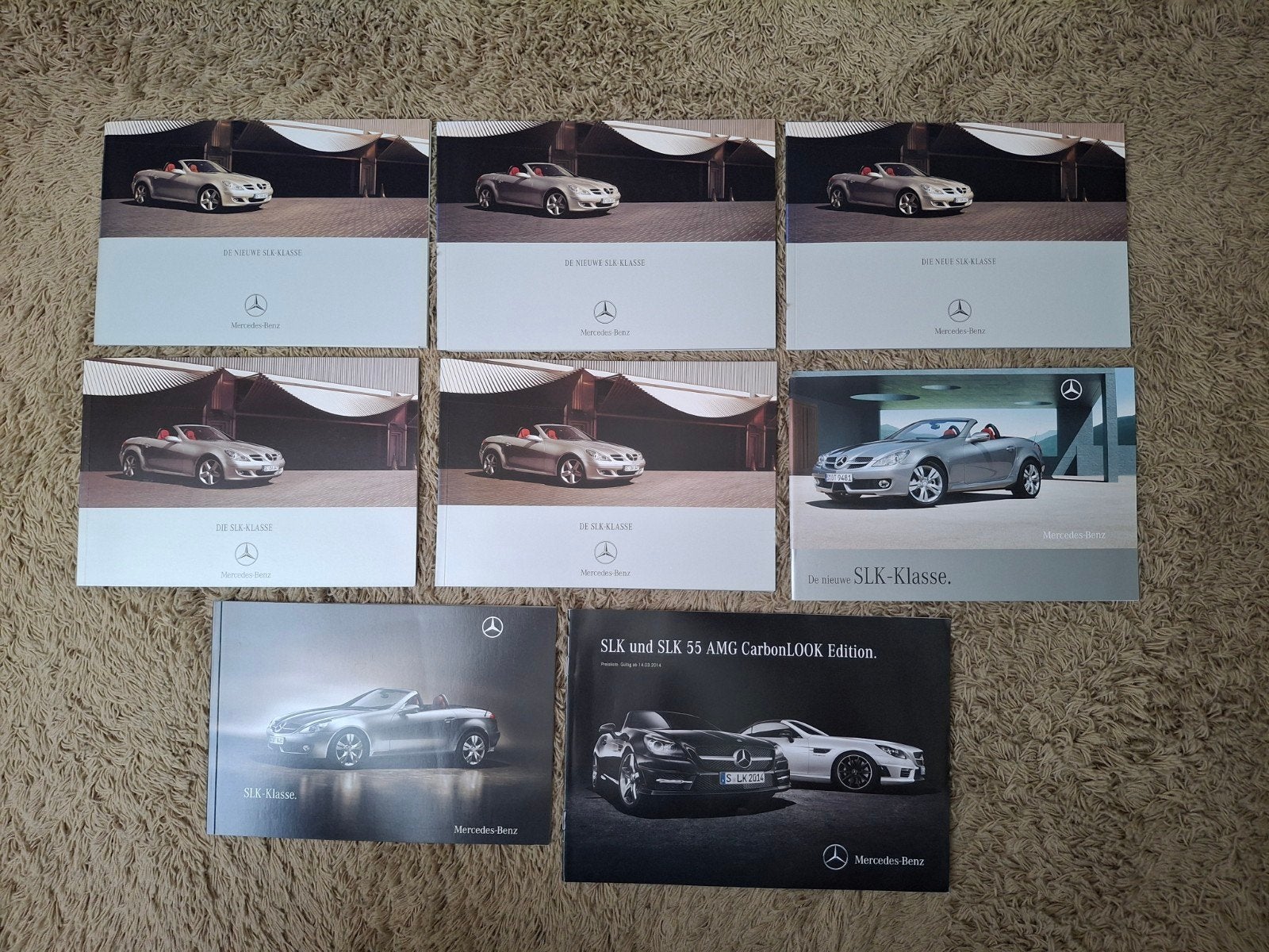 Lot autofolders Mercedes SLK R171, Boeken, Verzenden, Mercedes