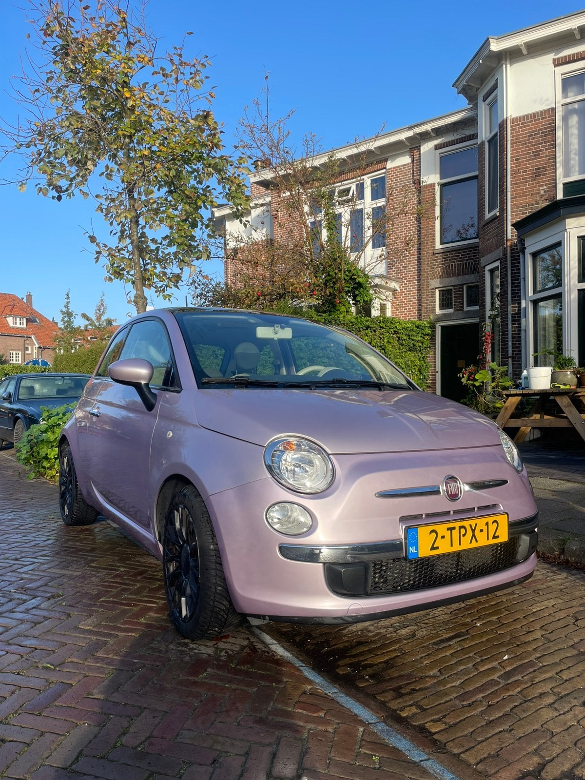 Fiat 500 0.9 80pk Twinair Turbo Dualogic 2014, Auto's, Automaat, Achterwielaandrijving, Overige kleuren, Leder en Stof