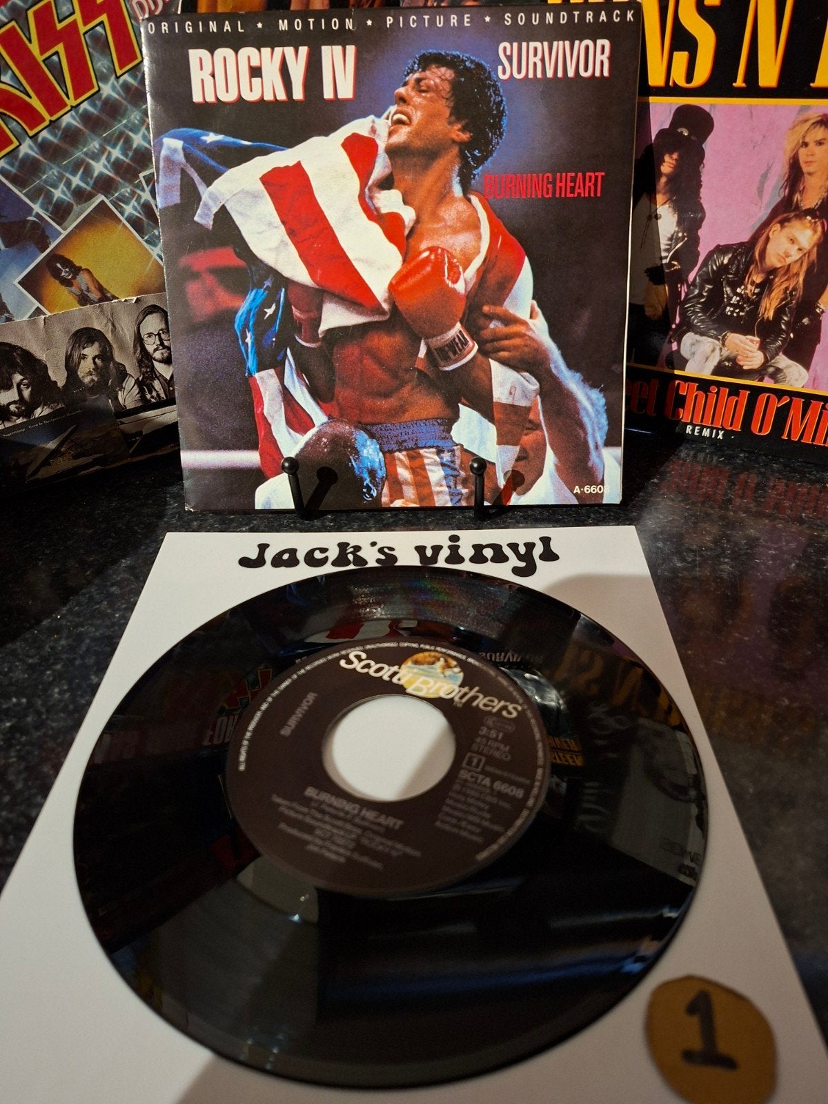 Survivor - Burning Heart (Rocky IV Soundtrack) 1985, Rock, 7 inch, Ophalen of Verzenden, Zo goed als nieuw