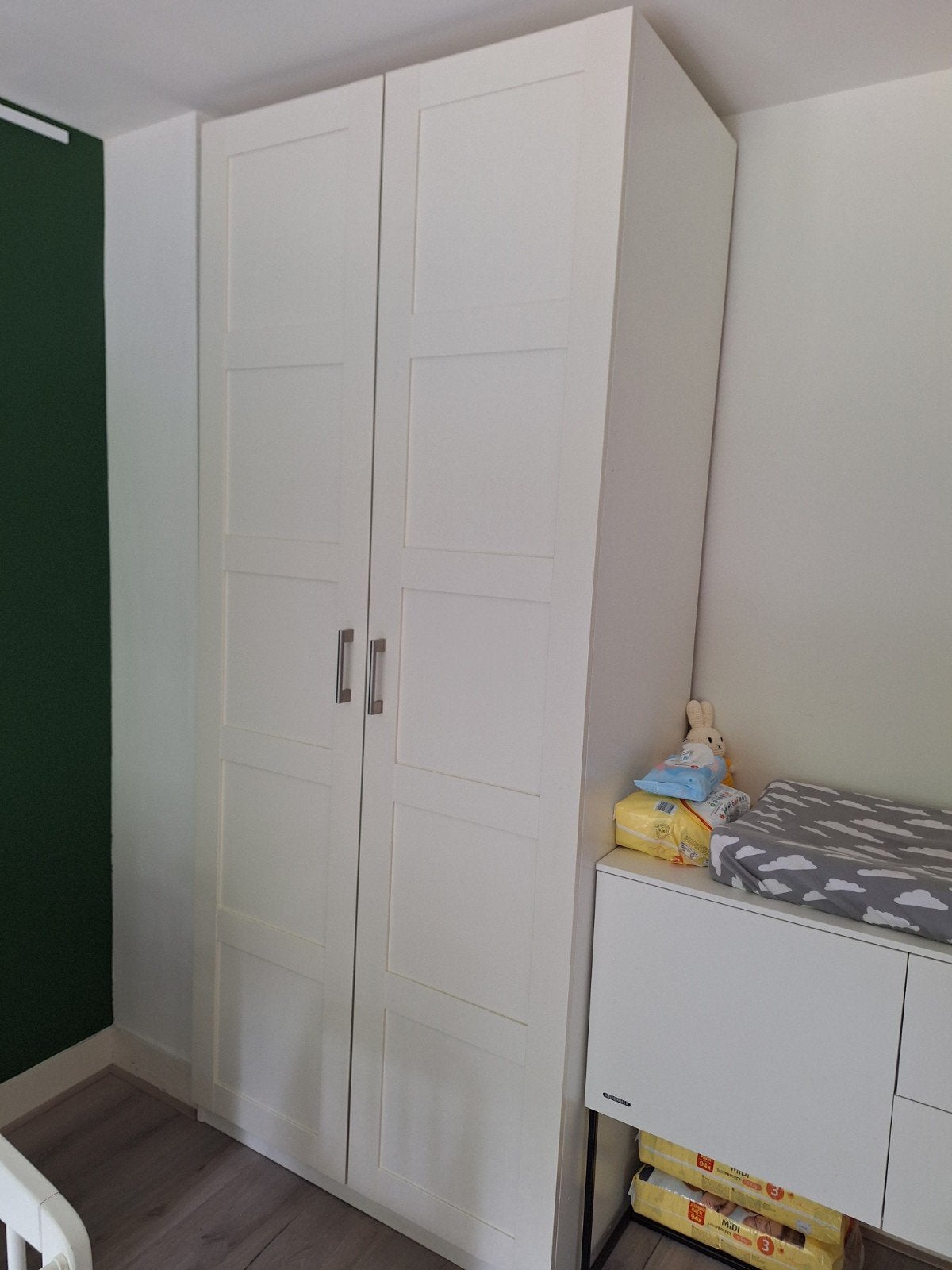 2 IKEA bergsbo PAX Kledingkast Deuren (wit), Ophalen, Overige materialen, Gebruikt, 200 cm of meer
