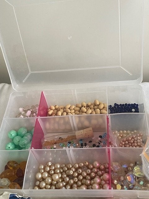 Vintage kralen in een koop, Hobby en Vrije tijd, Kralen en Sieraden maken, Ophalen of Verzenden, Gebruikt, Kraal