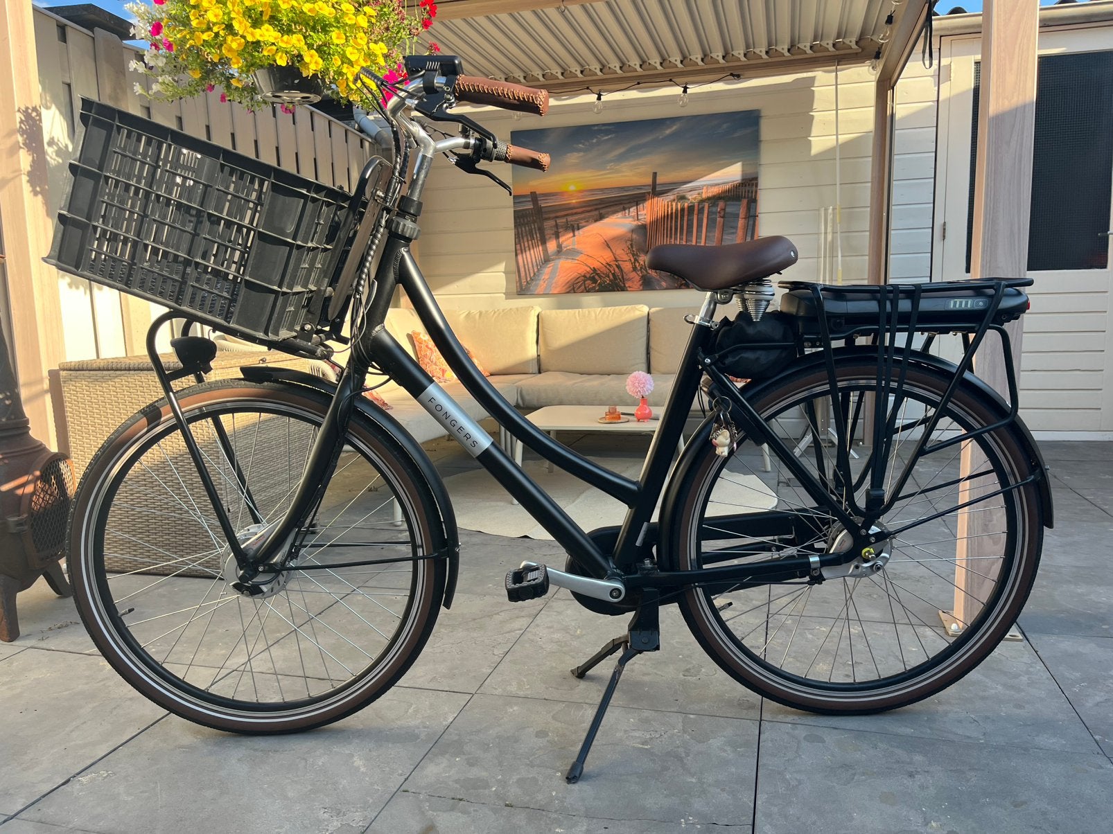 Fongers E-Transporter N3 540 Wh Zwart, 47 tot 51 cm, Ophalen, Zo goed als nieuw, Overige merken