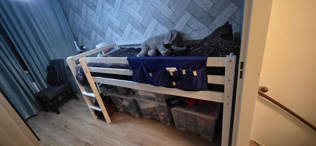 Bunk bed, Ophalen of Verzenden, Gebruikt, Eenpersoons, Hoogslaper