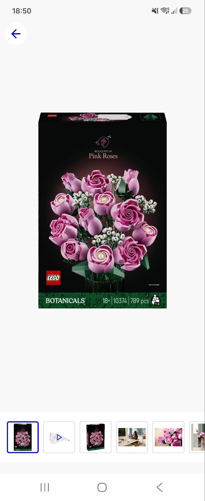 LEGO Botanicals Roze Rozen Boeket, Ophalen of Verzenden, Nieuw