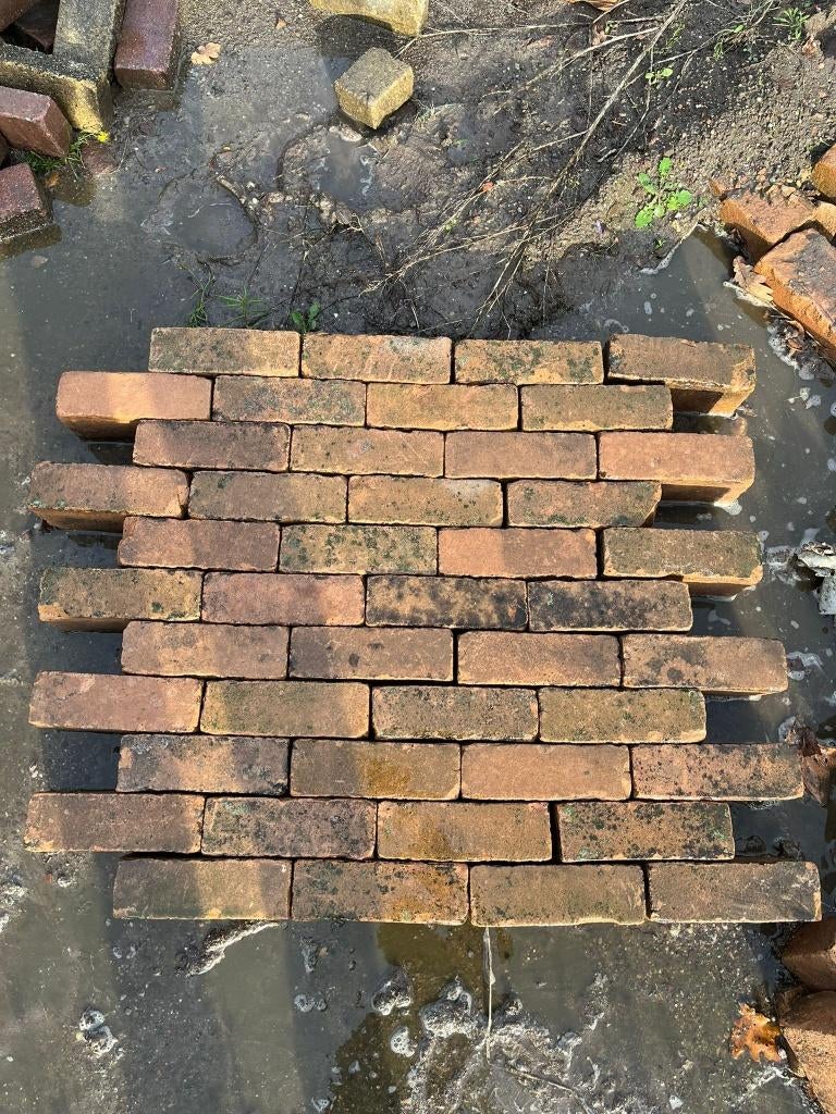gebruikt oud gebakken dikformaten terracotta, Tuin en Terras, Tegels en Klinkers, Ophalen of Verzenden, Gebruikt, Beton, Klinkers