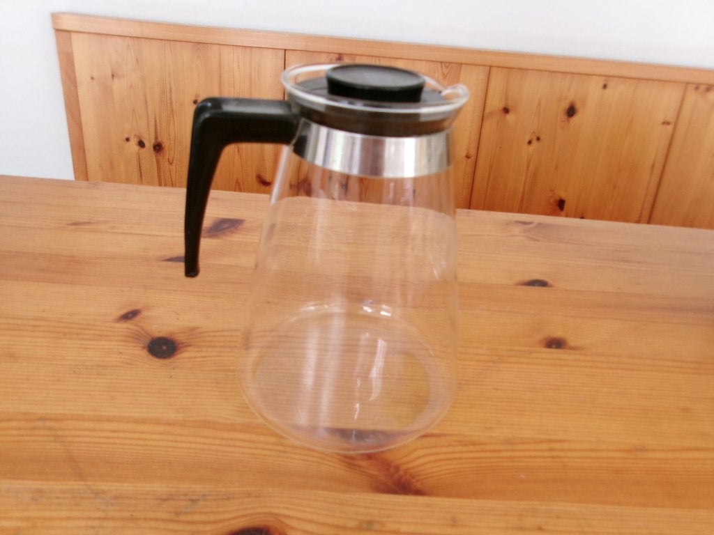 Retro glazen koffiepot, Huis en Inrichting, Gebruikt, Overige typen, Ophalen of Verzenden, Glas