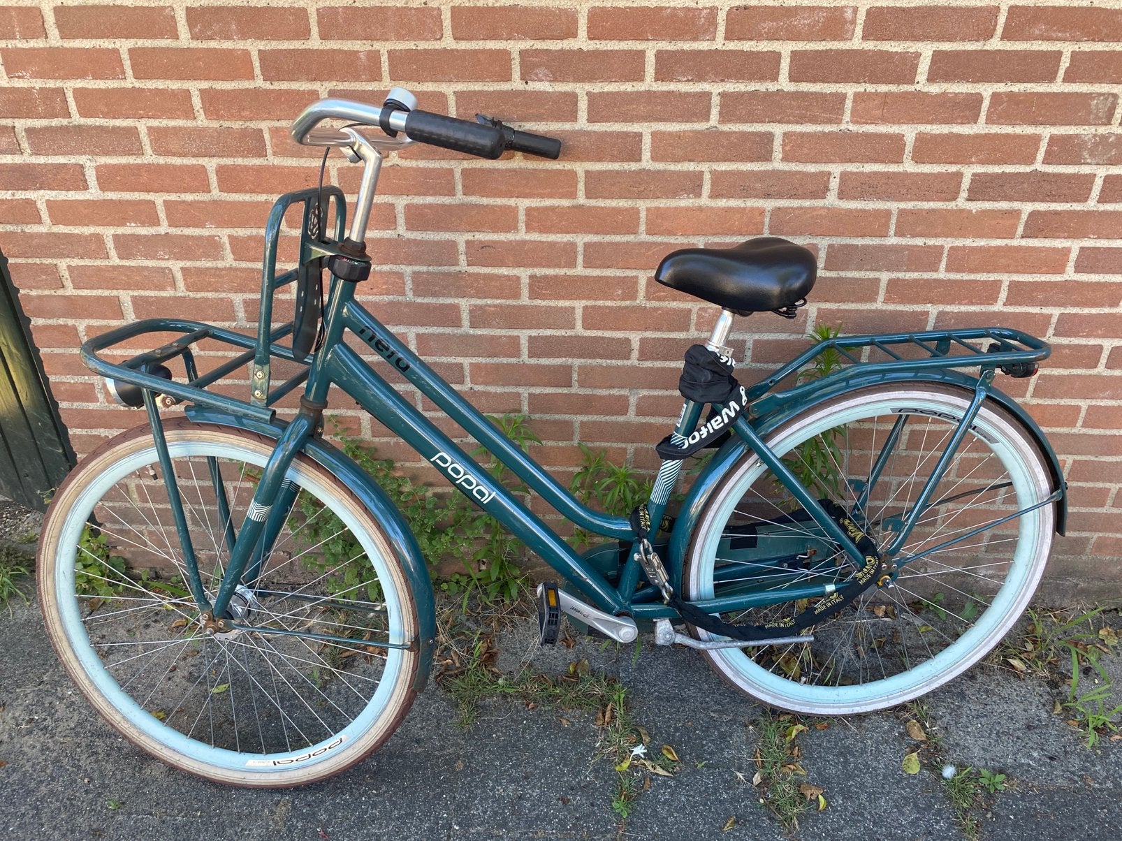 Te koop: leuke groene stadsfiets, Fietsen en Brommers, Fietsen | Dames | Damesfietsen, Terugtraprem, Gebruikt, Versnellingen, 56 cm of meer