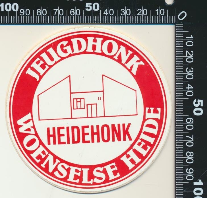 Sticker: Jeugdhonk Woenselse Heide (2), Ophalen of Verzenden, Zo goed als nieuw, Bedrijf of Vereniging