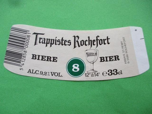 bieretiket Belgie 5-5 (13ZZ) abbaye st remy, Verzamelen, Biermerken, Ophalen of Verzenden, Gebruikt, Overige typen, Overige merken