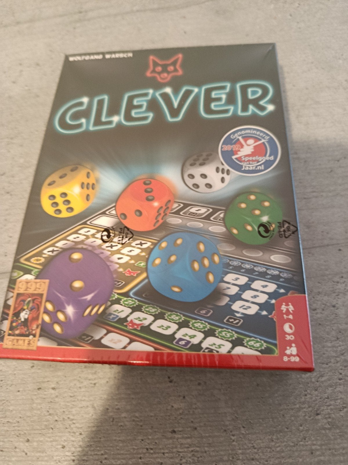 Clever dobbelspel, Een of twee spelers, Ophalen, Nieuw, 999 Games