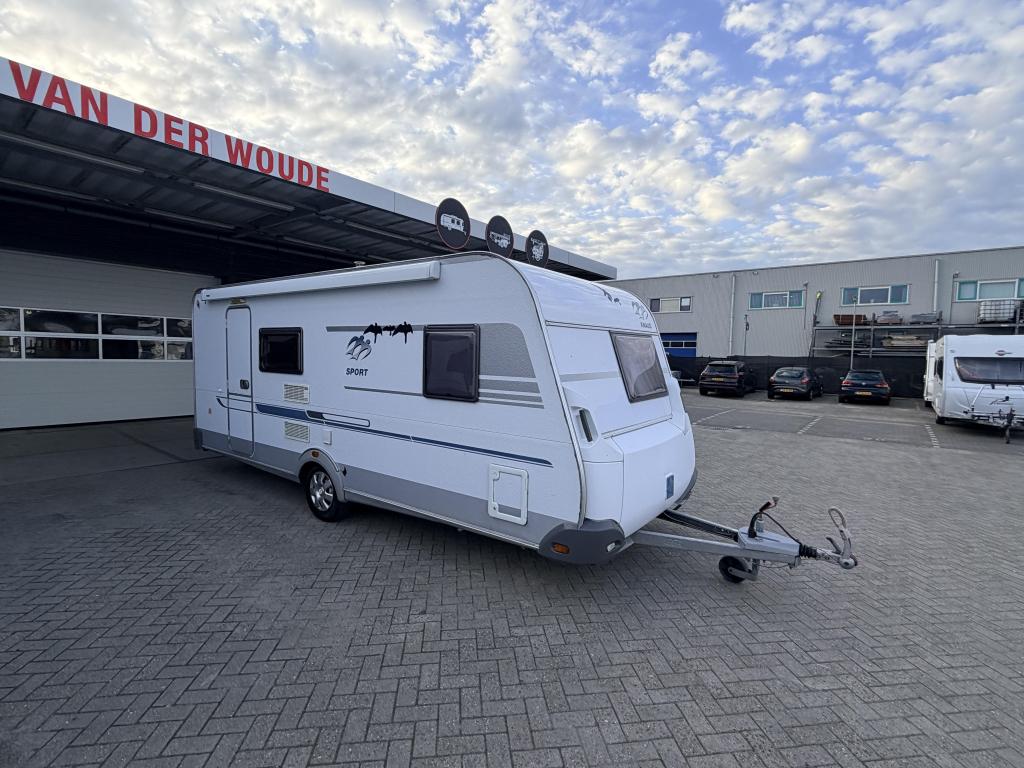 Knaus Sport 500 QDK Gezinscaravan stapelbed, Caravans en Kamperen, Overige typen, 5 tot 6 meter, Knaus, Tot en met 5