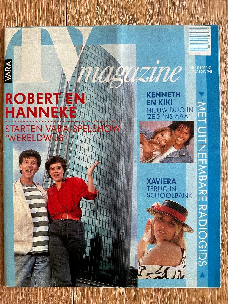 VARA Gids 8 okt 1988, Robert ten Brink, Xaviera Hollander, Ophalen of Verzenden, Gelezen, Muziek, Film of Tv