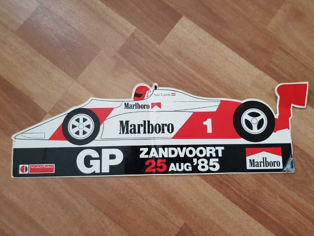 Sticker F1 Zandvoort 1985 Marlboro, Formule 1, Ophalen of Verzenden