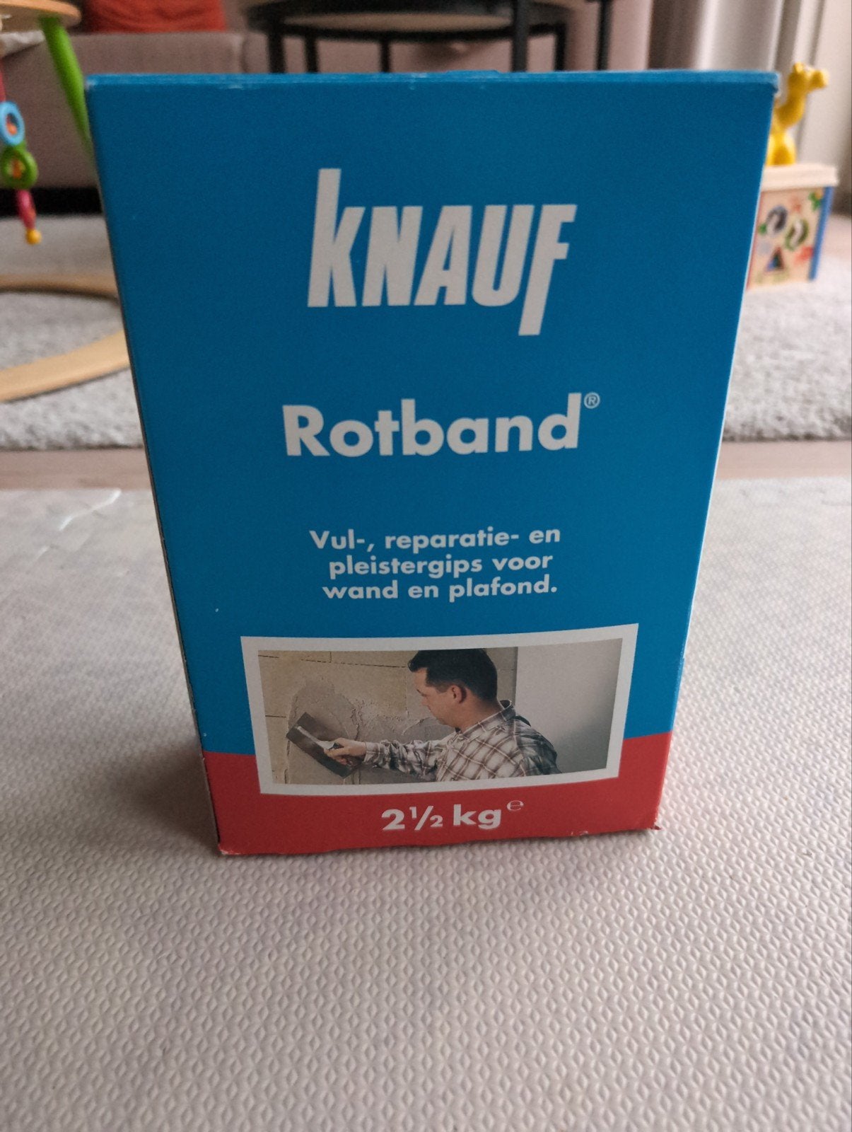 Knauf Rotband vul-, reparatie- en pleistergips 2,5 kg, Ophalen, Zo goed als nieuw