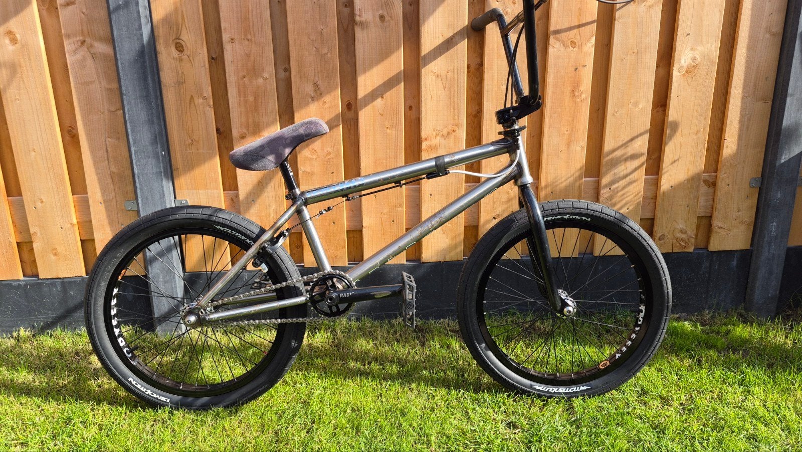 Professionele Bmx fiets, park of street. Zgan. Radio bikes, Fietsen en Brommers, Ophalen, Gebruikt, Staal, Velgrem