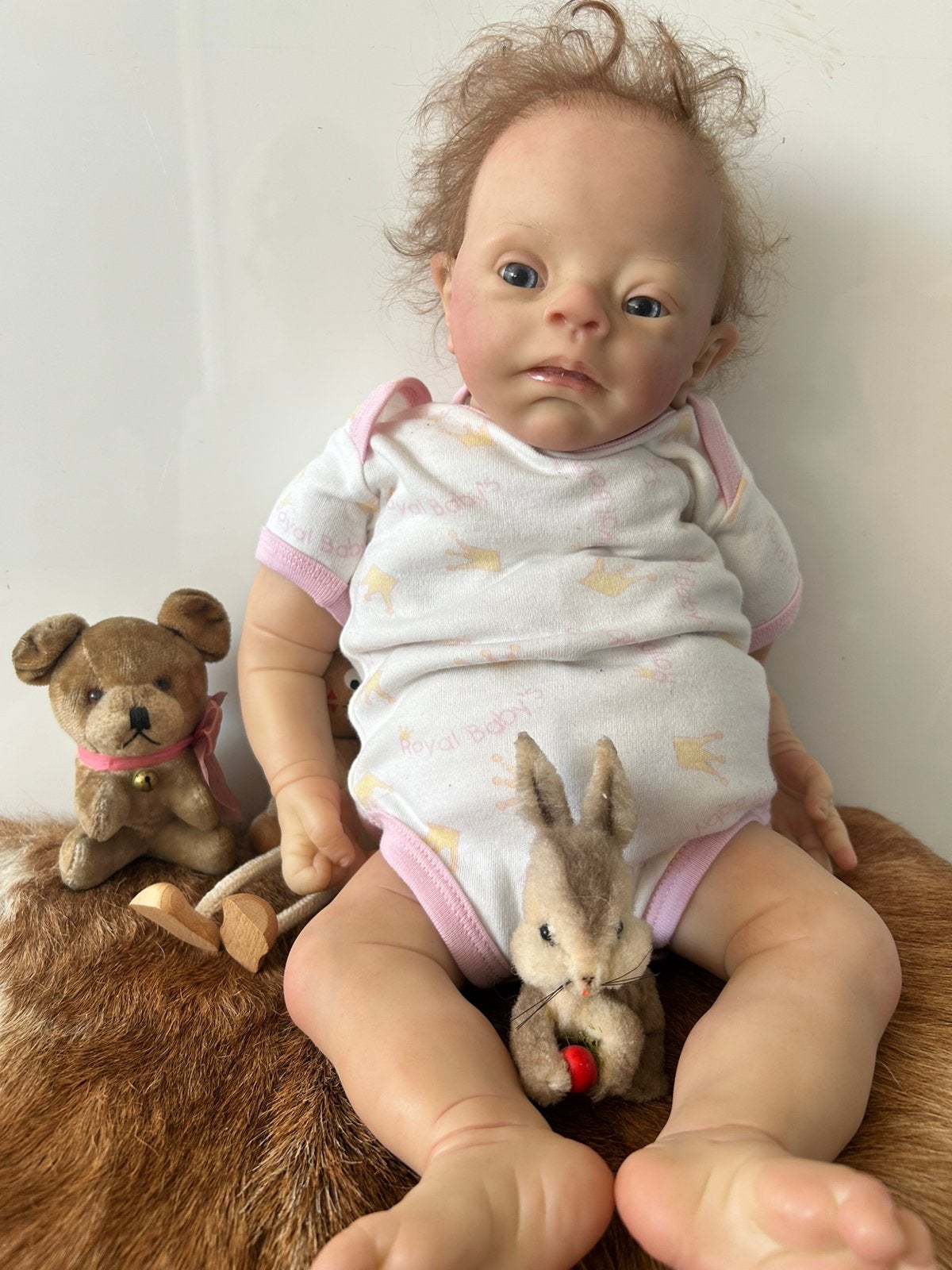 Twee reborn poppen waarvan 1 met downsyndroom, Ophalen of Verzenden, Zo goed als nieuw, Pop