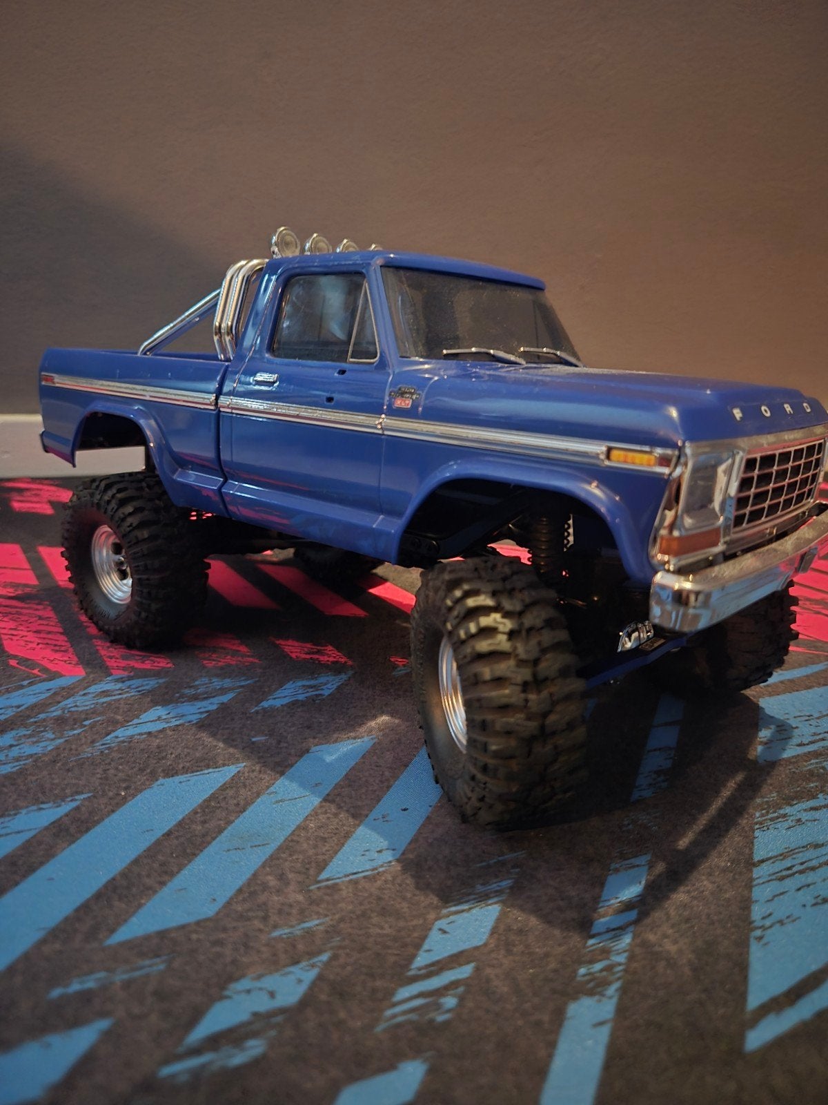 Traxxas Trx-4M F-150 high trail, Elektro, Gebruikt, Auto offroad, Ophalen of Verzenden