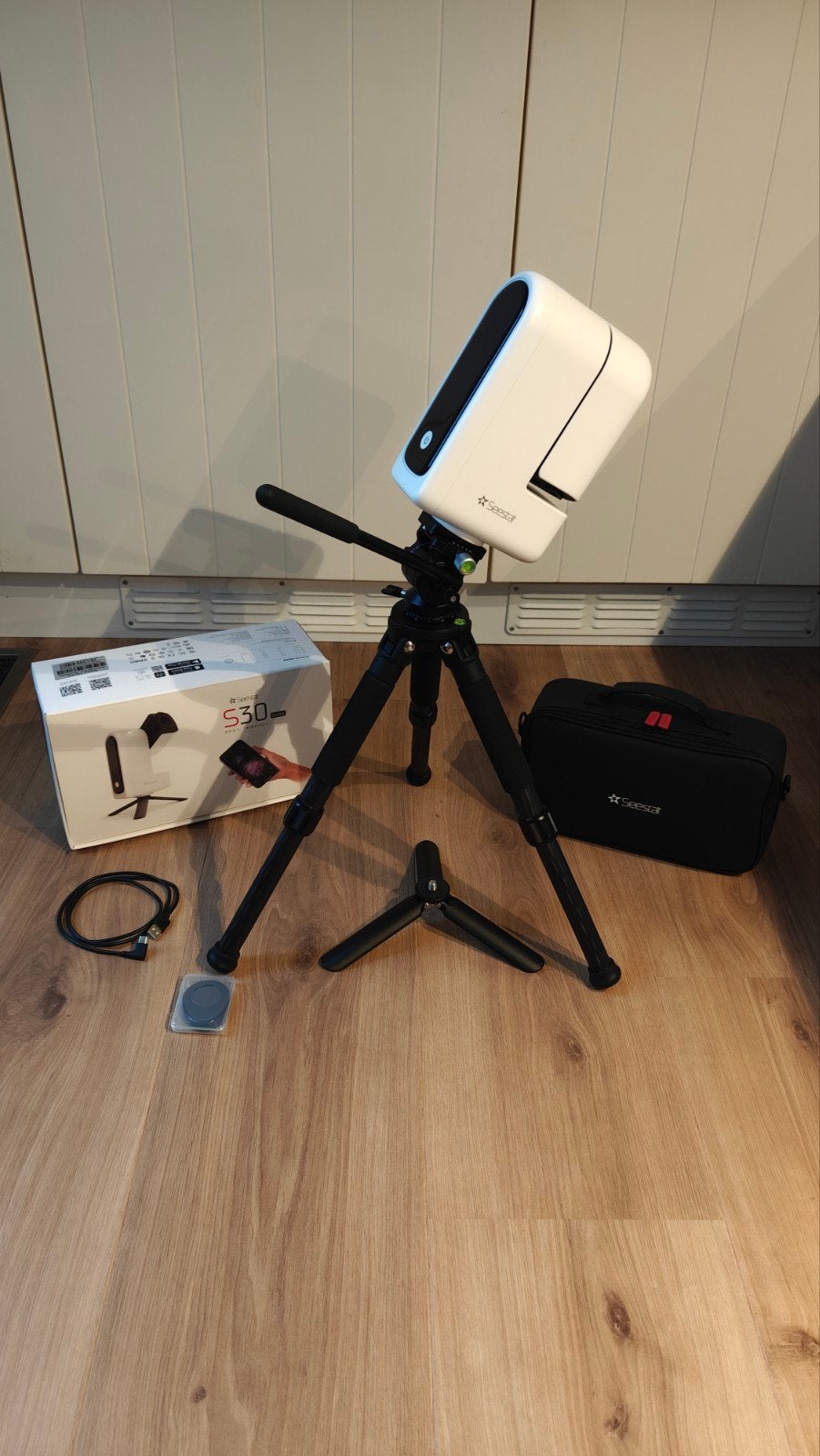 Zwo Seestar S30 Pro met th10 en th20 tripod, Overige merken, Inclusief draagtas, Zo goed als nieuw, Ophalen of Verzenden