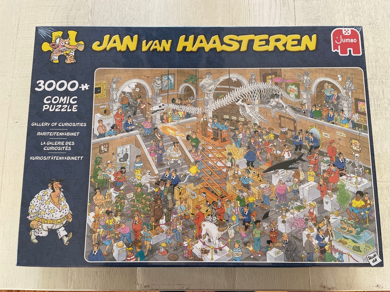 Jan van Haasteren Het rariteitenkabinet 3000 stukjes, Ophalen of Verzenden, Meer dan 1500 stukjes, Nieuw, Legpuzzel
