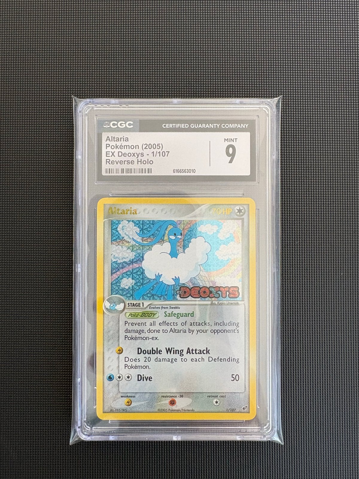 Altaria ex Deoxys Reverse Holo CGC 9 Pokémon Kaart, Ophalen, Zo goed als nieuw, Losse kaart, Foil