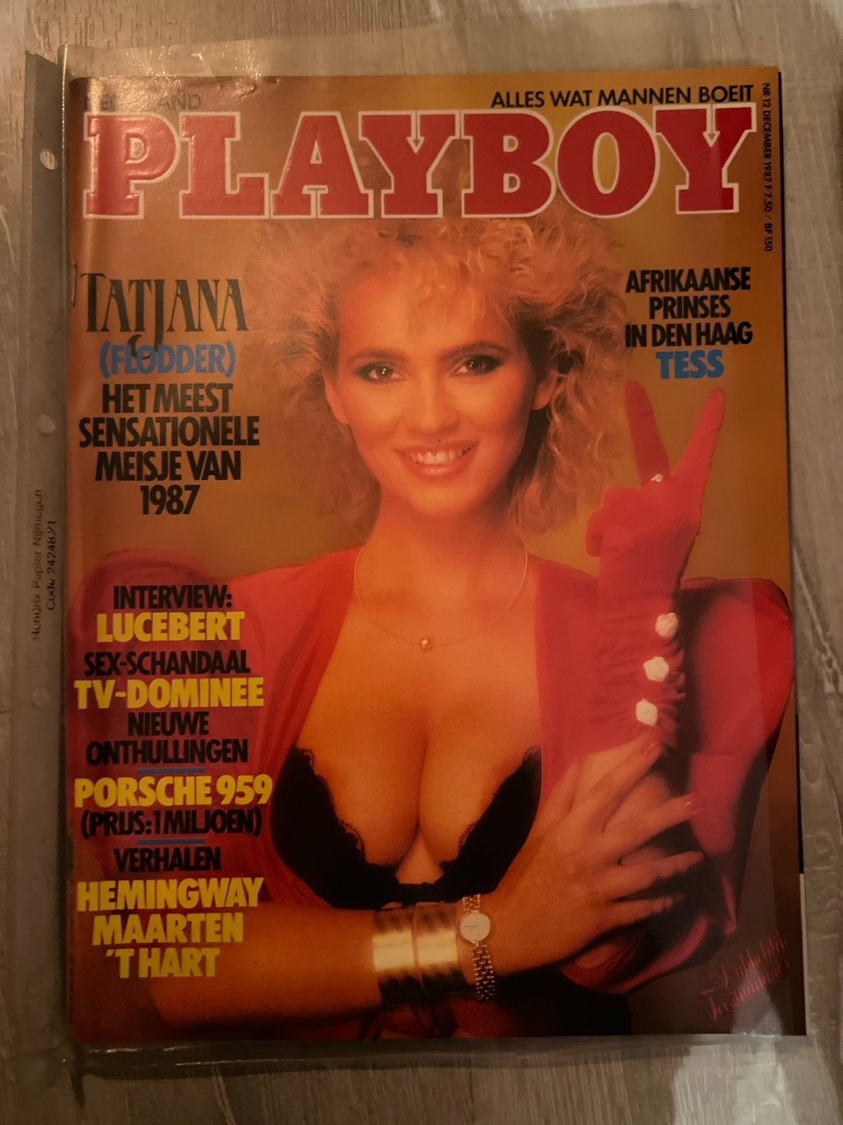 Playboy Nederland December 1987 - Tatjana (Flodder), Boeken, Ophalen of Verzenden, Gelezen, Overige typen