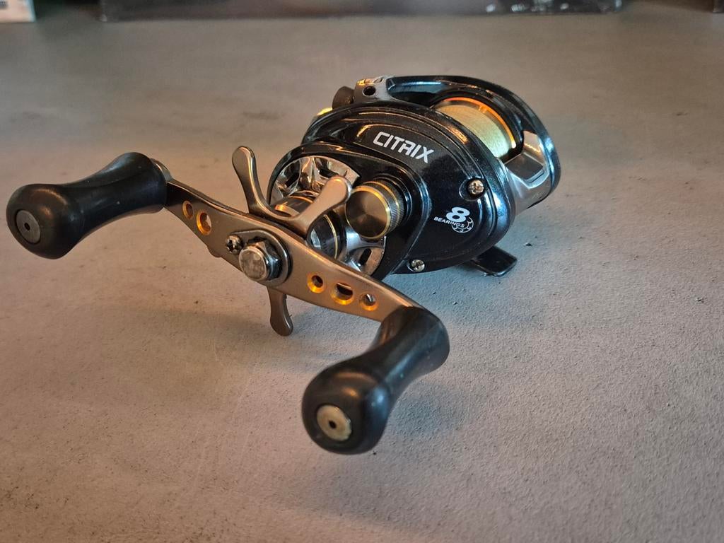 Okuma Citrix baitcaster, Ophalen of Verzenden, Gebruikt, Molen