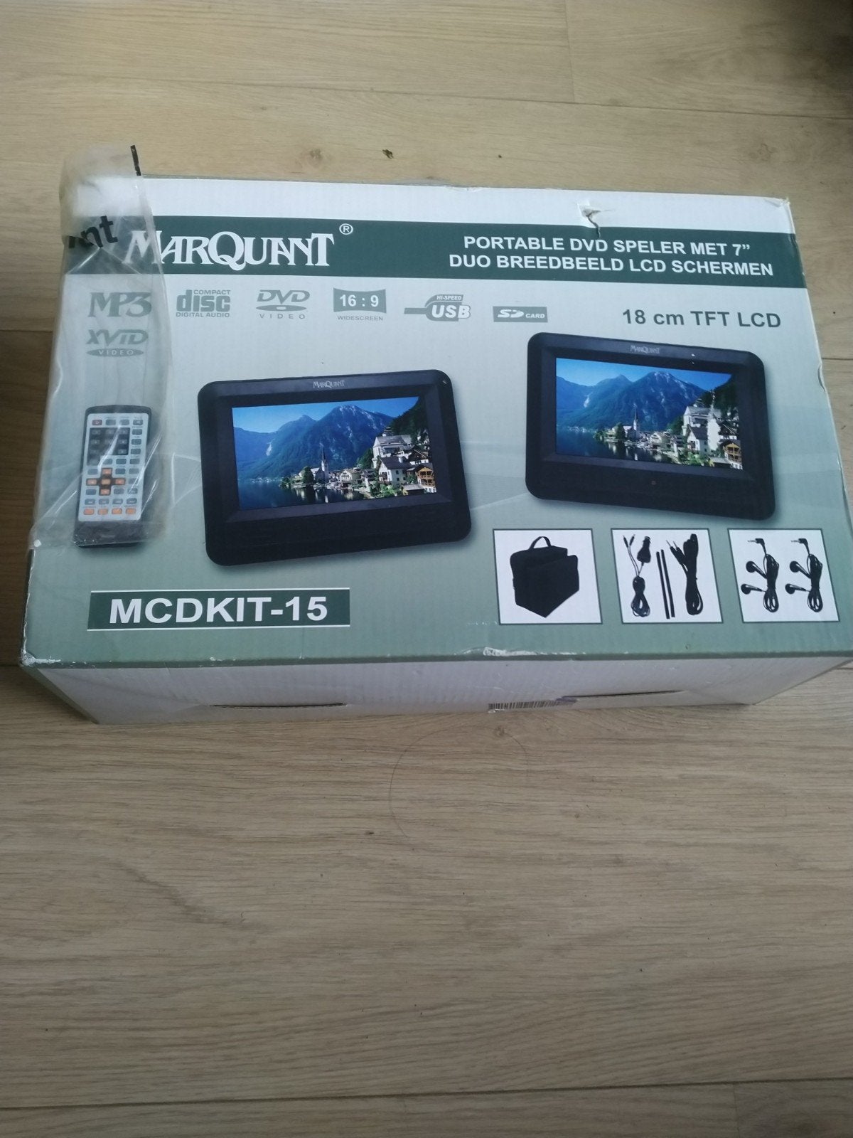 Marquant MCDKIT-15 Draagbare DVD Speler met 7" Duo Schermen, Draagbaar, Zo goed als nieuw, Ophalen, Overige merken