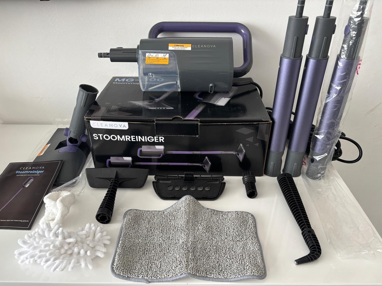 Cleanova 16in1 Stoom/tapijtreiniger handstomer stoomdweil, Witgoed en Apparatuur, Stoomapparaten, Ophalen of Verzenden, Nieuw
