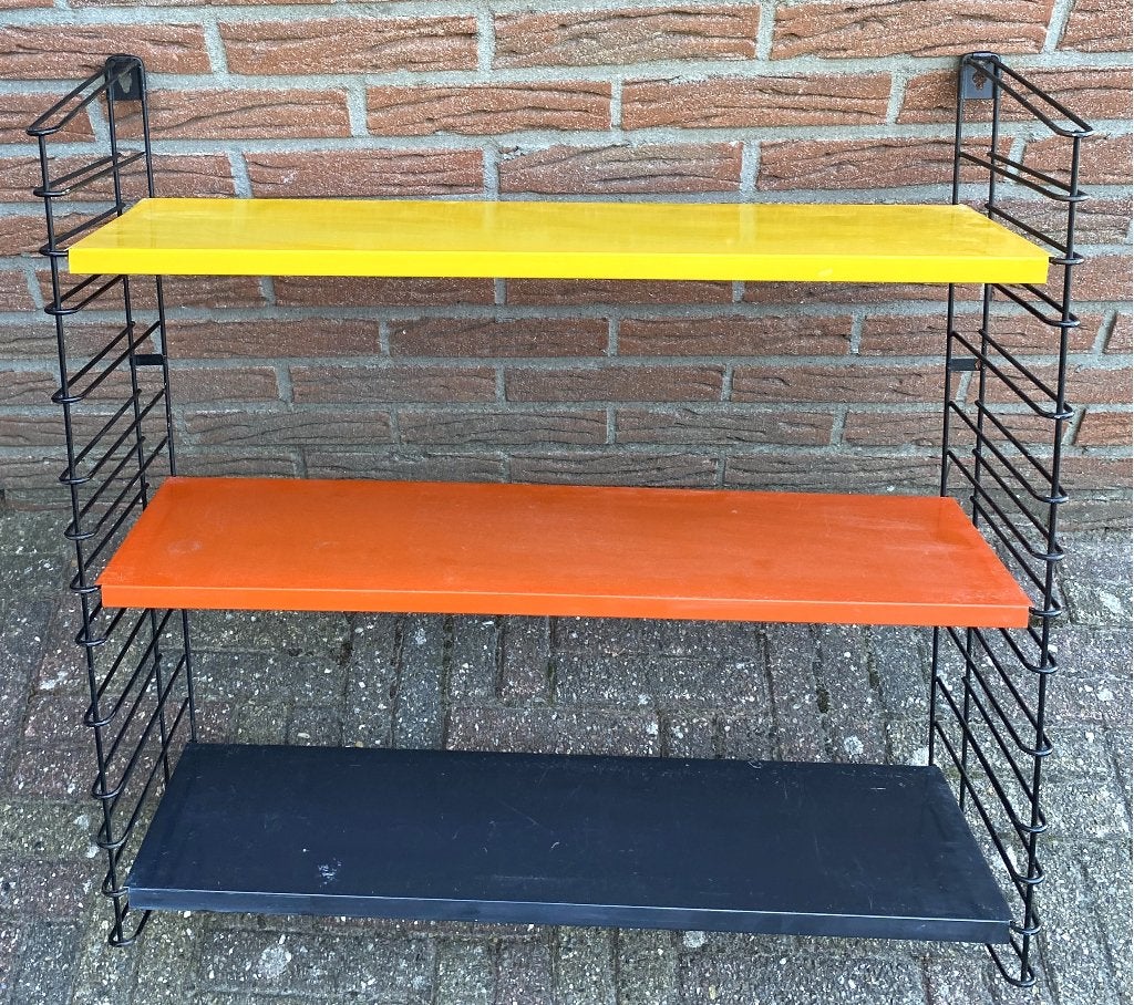 Leuke Vintage Tomado Wandrek - mid century retro dutch, Met plank(en), Gebruikt, Minder dan 25 cm, Minder dan 100 cm