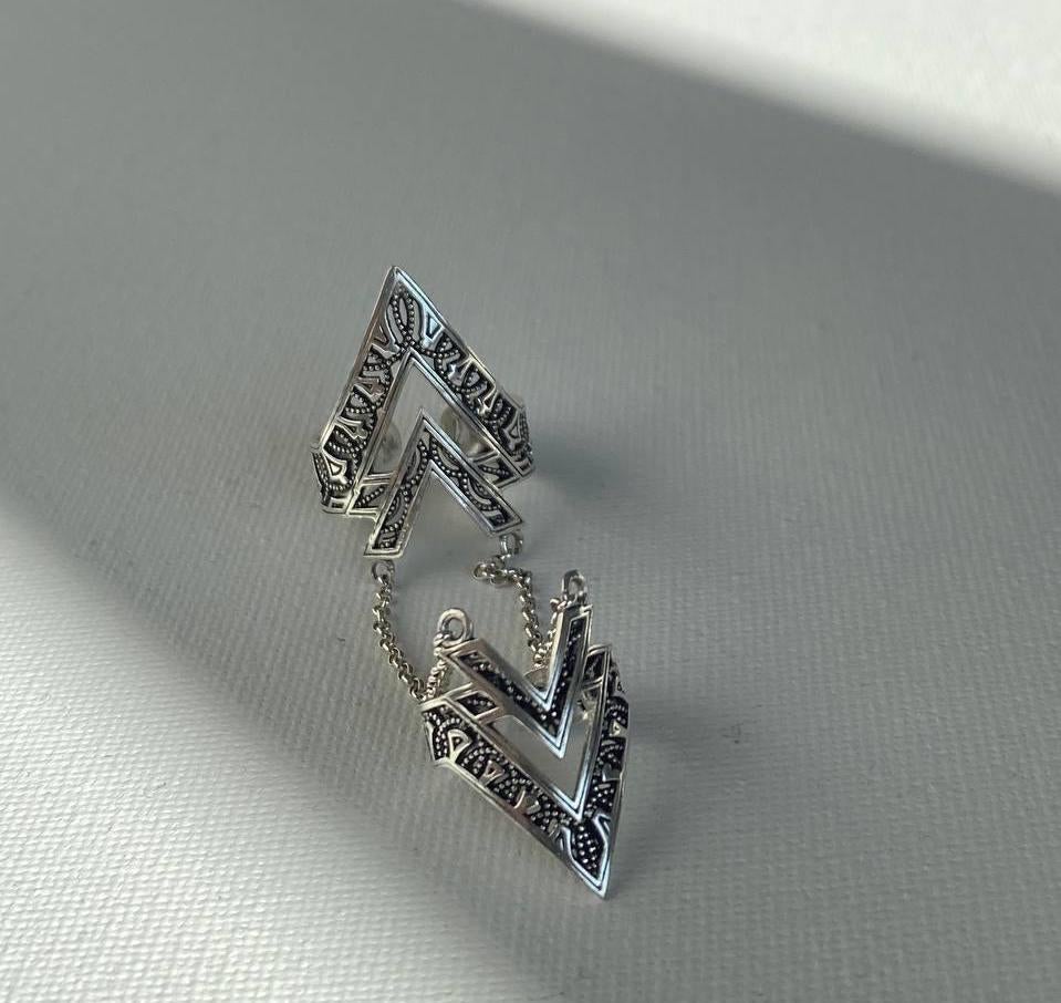 Silver ring - handcrafted, adjustable size, Ophalen of Verzenden