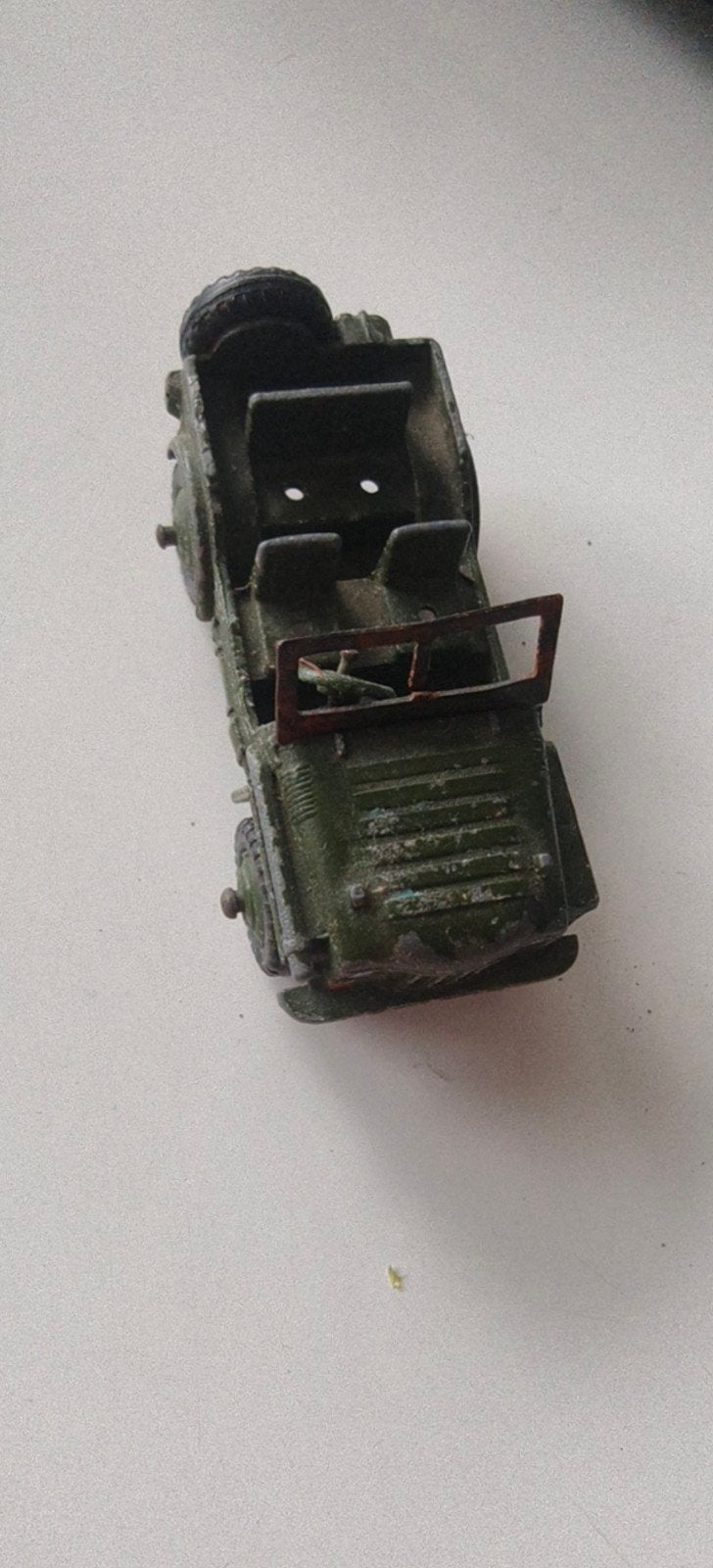 Kavel 3 Vintage Legervoertuigen - Matchbox, Corgi, Dinky, Ophalen of Verzenden, Gebruikt, Auto, Corgi