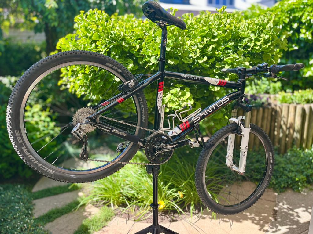 Santos SCC02 MTB, Fietsen en Brommers, Fietsen | Mountainbikes en ATB, Gebruikt, Overige merken, 45 tot 49 cm, Hardtail, Velgrem