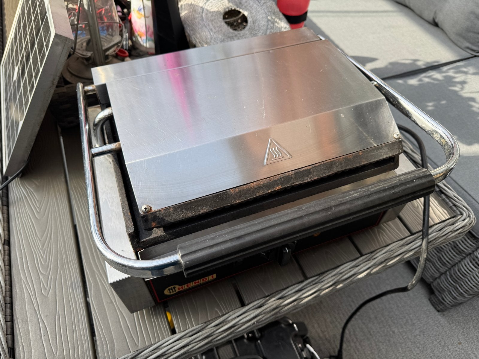 Professionele horeca rvs hendi contactgrill / tosti-ijzer, Ophalen, Gebruikt