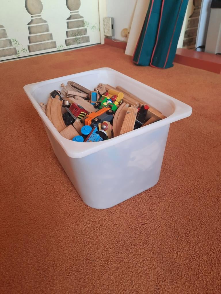 Brio houten trein plus houten treinfluit., Ophalen of Verzenden, Gebruikt