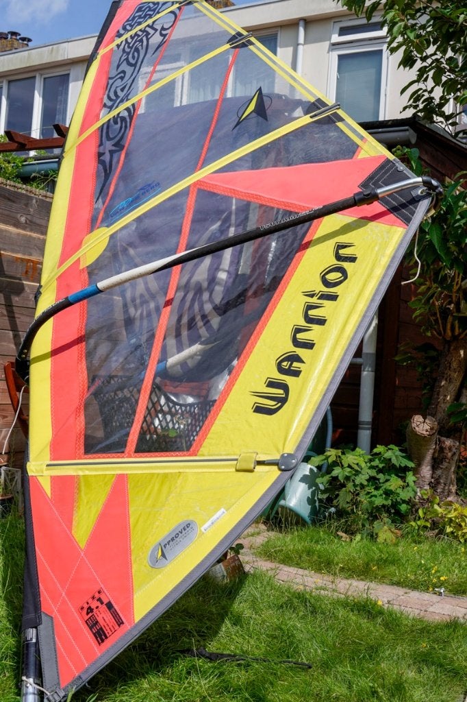 Peter Thommen windsurfzeil Warrior 4.1, Ophalen of Verzenden, Gebruikt, Zeil, 3.5 tot 5 m²
